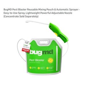 BugMD Pest Blaster Reusable Mixing Pouch & Automatic Sprayer Kit 3.25L Wand
